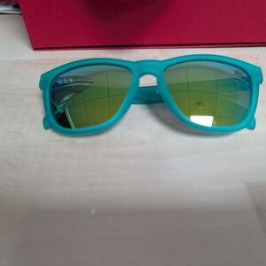 Teal Sunglasses with Reflective Lenses